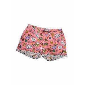 Printfresh Anthropologie Pink Camping Print Pajama Shorts Size 2X